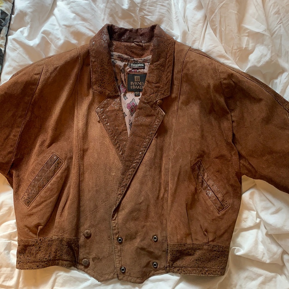 Vintage Brown Leather Jacket
